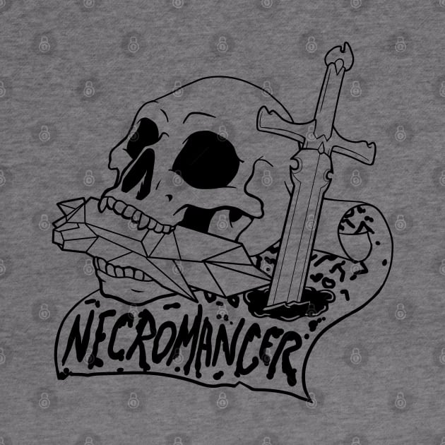 Necromancer Class - Black Design by CliffeArts
